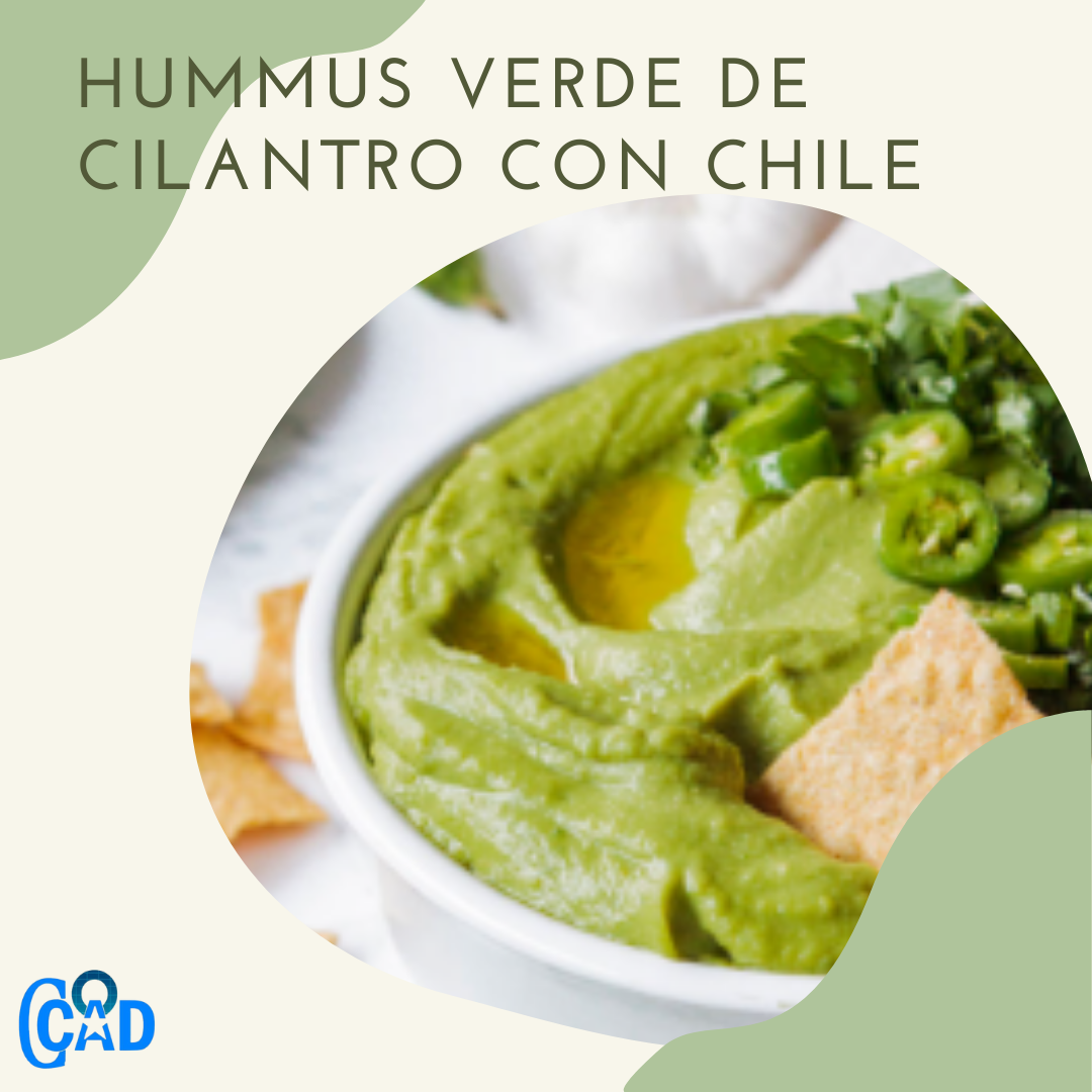 Nuestra cocina. Hummus de cilantro con chile